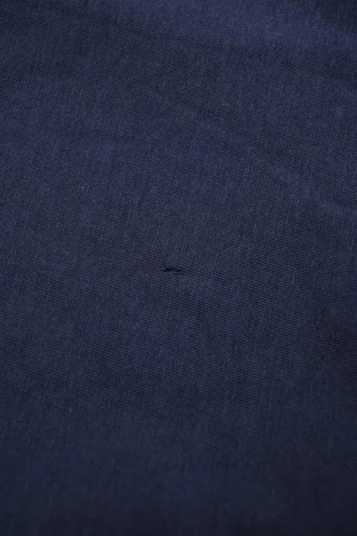 Navy and orange embellished cotton jersey knit Testaccio Bay graphic T-shirt featuring tonal bead broderie motif