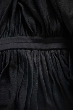 Navy robe maxi dress
