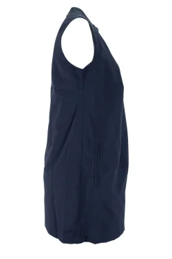 Navy sleeveless knee-length dress
