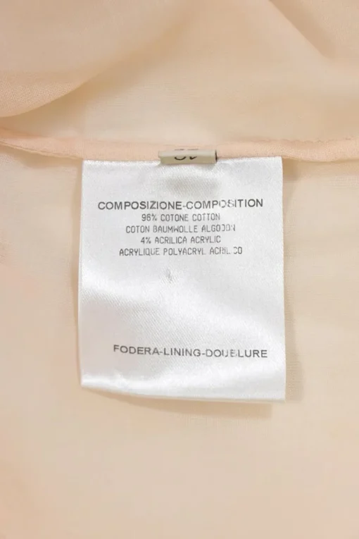 Neutral semi-sheer cotton-blend bow-embellished sleeveless blouse