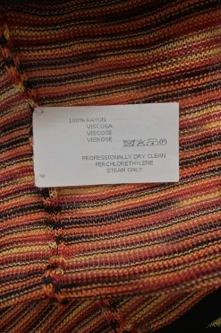 Orange space-dyed rayon-blend jersey knit dolman sleeve V-neck blouse