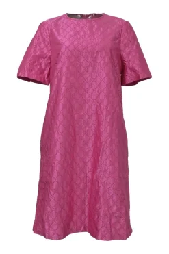 Peony GG monogram silk dress