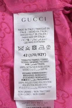 Peony GG monogram silk dress