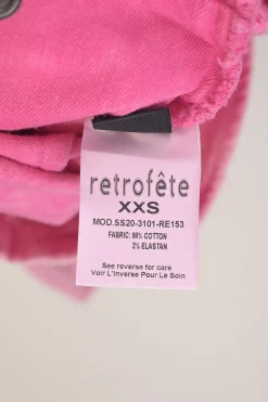Pink acid-washed cotton-blend indigo denim wrap-front notch collar snap-front ruched mini dress
