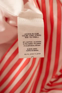 Pink and white stripes top