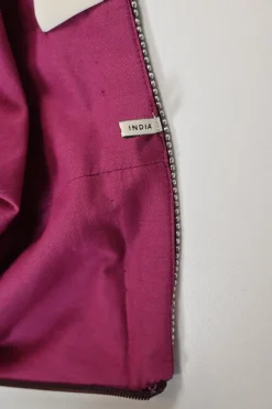 Pink embellished pull-on mini skirt