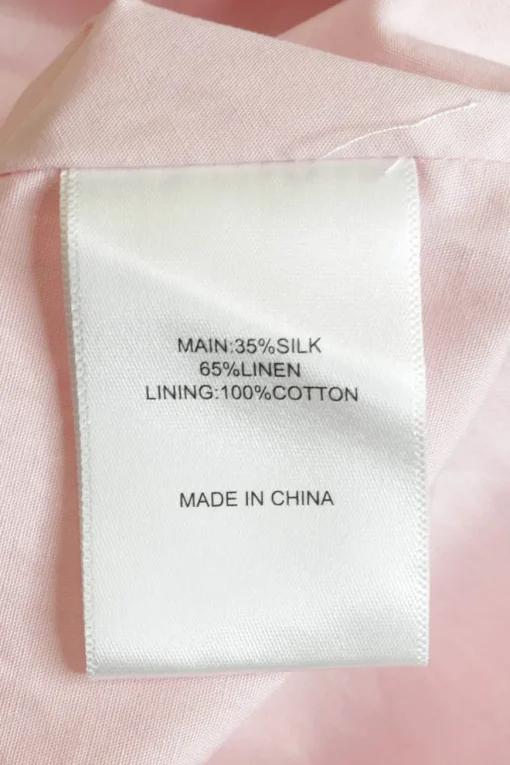 Pink silk-blend Capucine puff sleeve open-back A-line midi dress with waist ribbon tie
