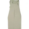 Pistachio draped polyester-blend crêpe-face jersey  ruched bustier sheath with scooped back