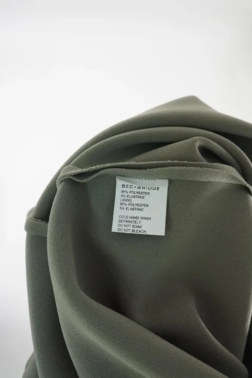 Pistachio draped polyester-blend crêpe-face jersey  ruched bustier sheath with scooped back