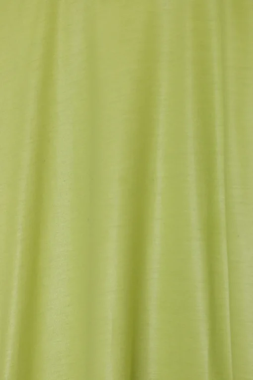 Pistachio green polyester jersey pullover boxy t-shirt dress