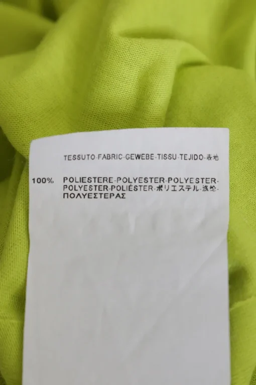 Pistachio green polyester jersey pullover boxy t-shirt dress