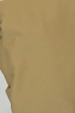 Polo Khaki cotton twill point collar button-front shirt dress with cargo chest patch pockets