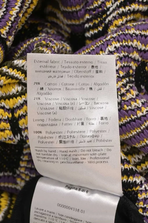 Purple cotton-blend fully-fashioned 3D knit racerback blouson dress