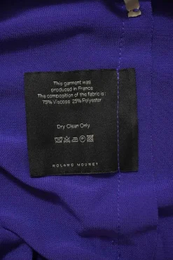 Purple viscose-blend convertible Eugene top