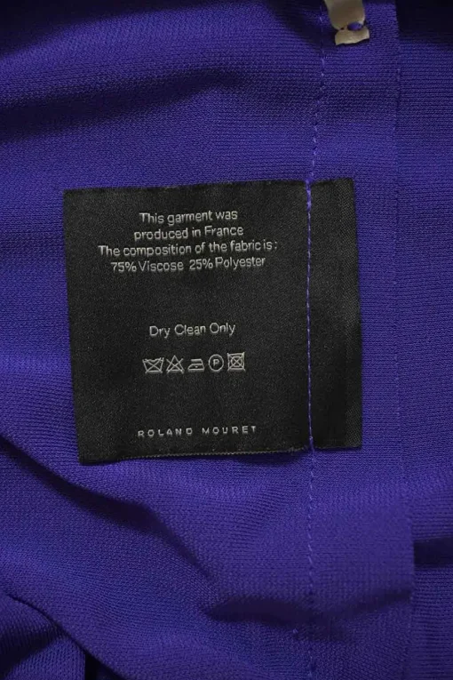 Purple viscose-blend convertible Eugene top