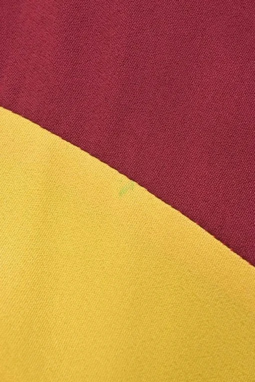 Rainbow viscose colour-block The Five long sleeve gown