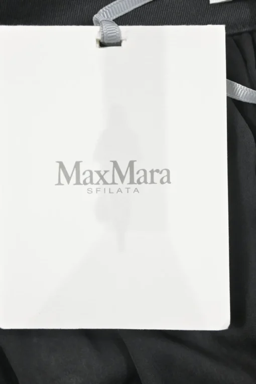 Sfilata black silk Jedy pinafore maxi skirt featuring criss-cross straps