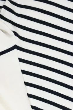 Striped polyester jersey knit bateau neck Dioriviera long sleeve top