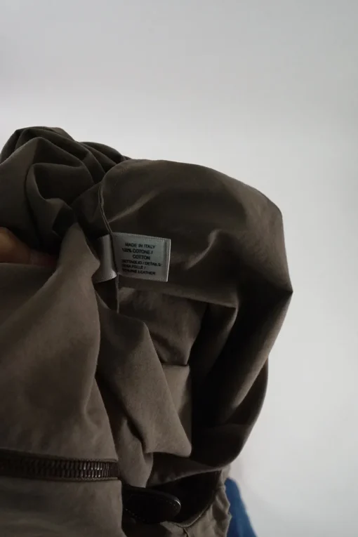 Taupe brown draped cap sleeve blouse