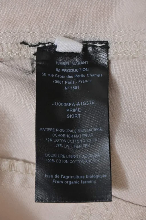 Taupe cotton-linen blend Prime slit-front cargo midi skirt