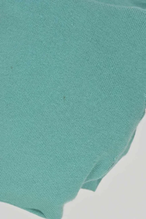 Teal draped silk-cashmere blend floral-embroidered bateau neck dolman sleeve knit blouse