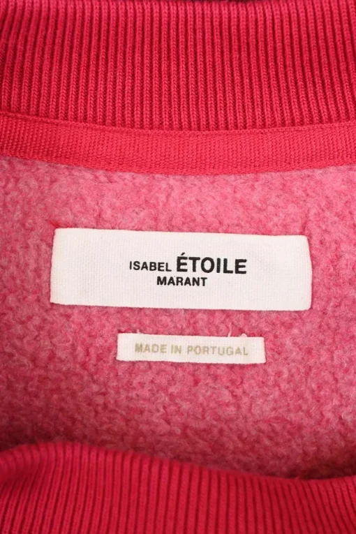 Two-tone panelled cotton fleece crewneck pullover Houston logo sweatshirt
