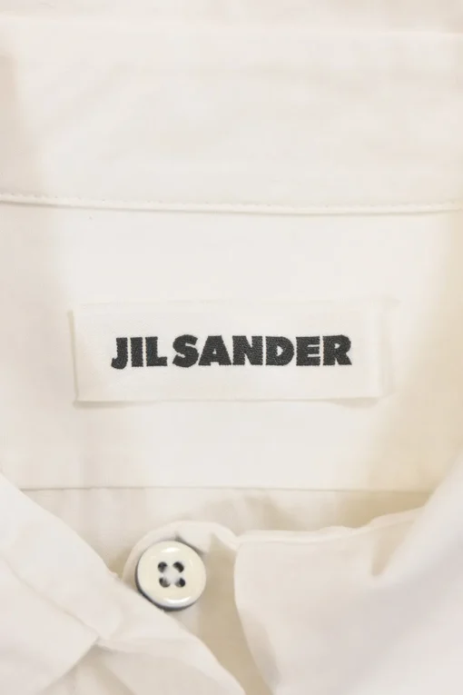 White cotton-poplin tuck-pleat bib classic-collar tuxedo shirt