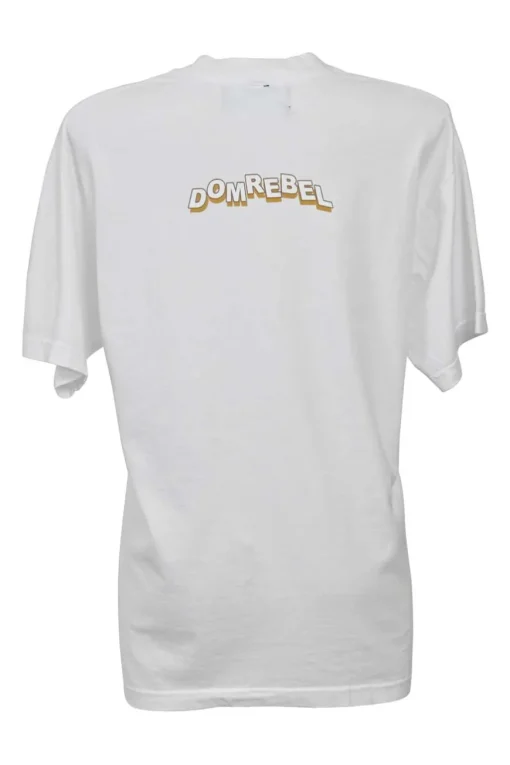 White embellished cotton jersey bear t-shirt