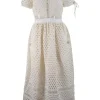 White eyelet maxi dress