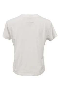 White jersey knit crewneck pullover Logo Baby T-shirt