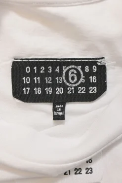 White jersey knit crewneck pullover Logo Baby T-shirt