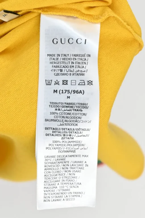 x Adidas yellow screen-printed cotton jersey pullover ringer T-shirt
