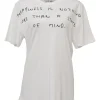 x Joe Brainard white screen-printed cotton jersey knit slogan T-shirt featuring word motif