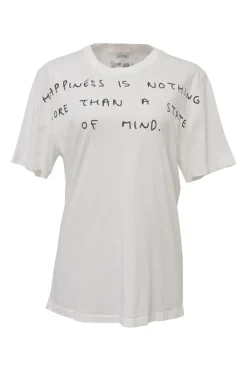 x Joe Brainard white screen-printed cotton jersey knit slogan T-shirt featuring word motif