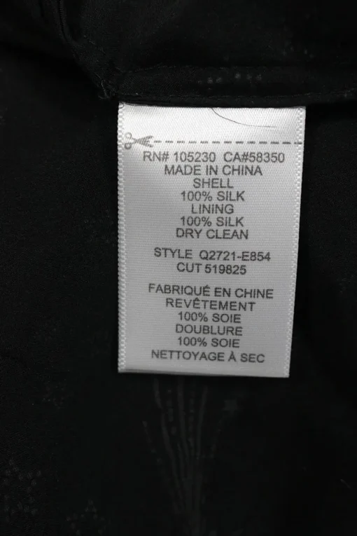 x Kate Moss black silk Paola shooting star print scalloped camisole with fixed spaghetti straps