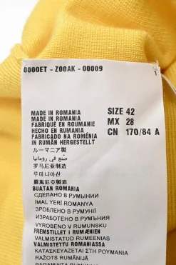 Yellow cashmere and silk-blend knit V-neck cardigan