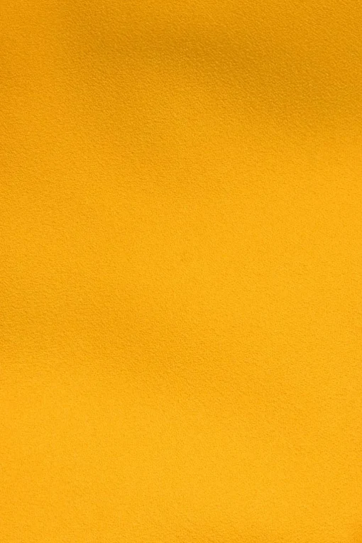 Yellow viscose dagger collar half-button belted shirt dress